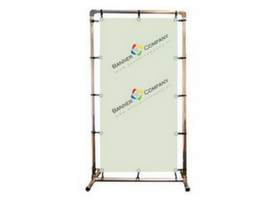 Vrijstaand buizenframe met spandoek 100x200